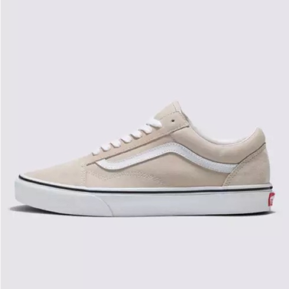 Cream old skool vans